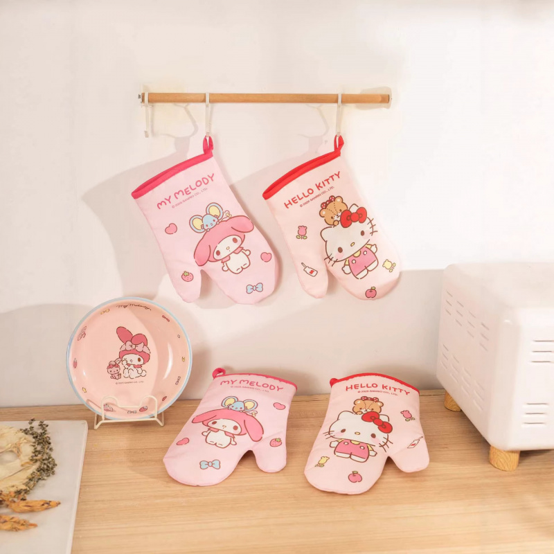 Heat Resistant Glove - Hello Kitty Kuromi siliconenhandschoenen Verdikte handschoenen,