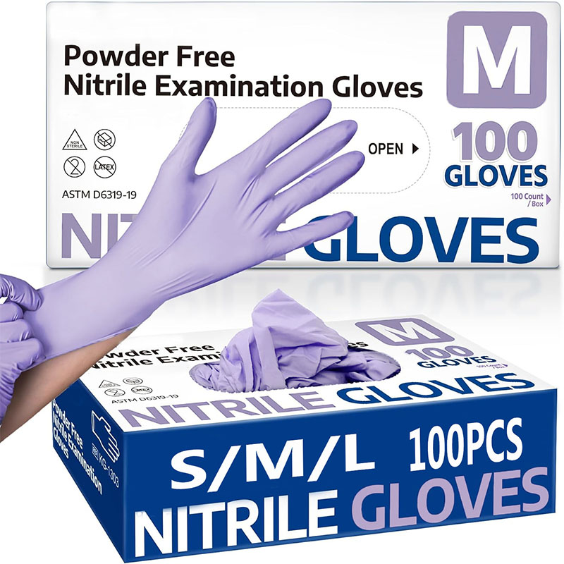 Nitrile Mechanic Glove - 10/20/50/100PCS Paarse Wegwerp Nitril Handschoenen, Waterdicht