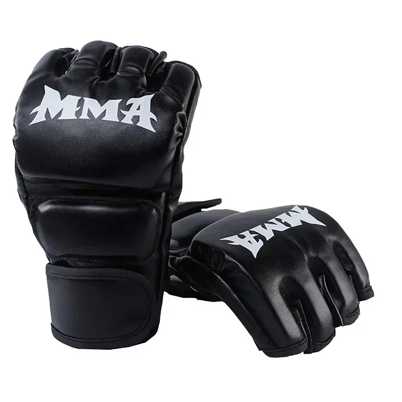 Motorcycle Glove Knuckle - Professionele bokshandschoenen met halve vingers, leren