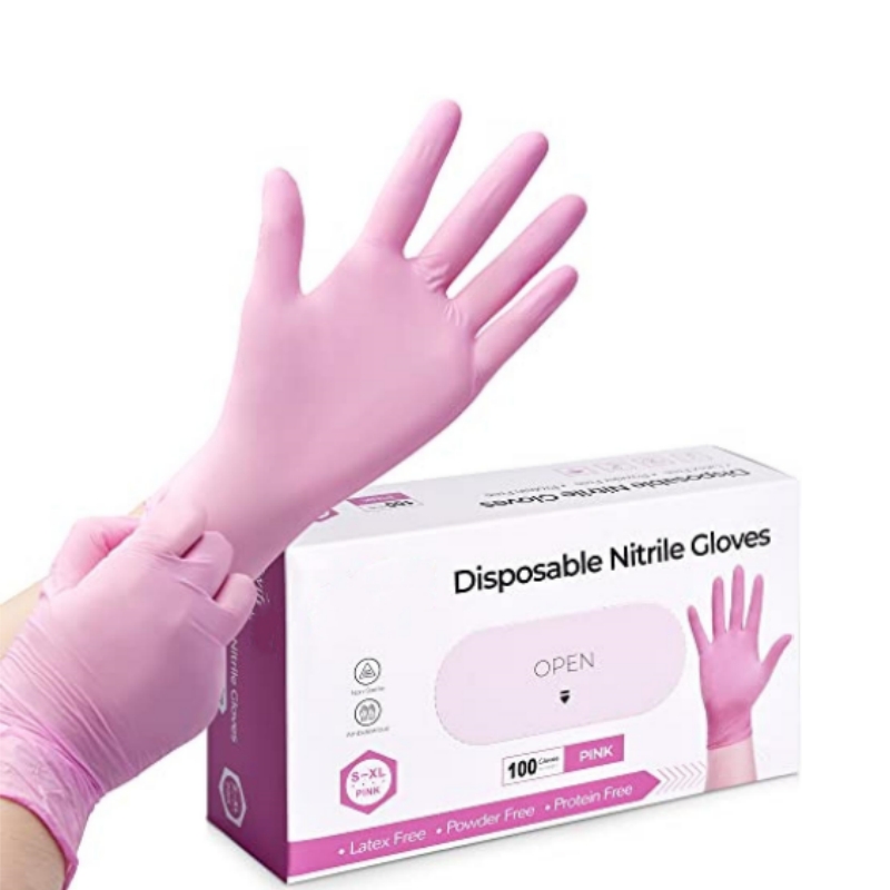 Latex Disposable Glove - Roze nitril wegwerphandschoenen voor huishoudelijke schoonmaak,