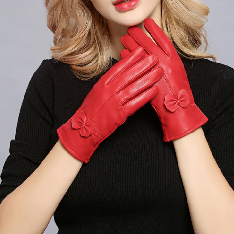 Wool Glove Lined - Vrouwen Echt Leer Winter Warme Handschoen