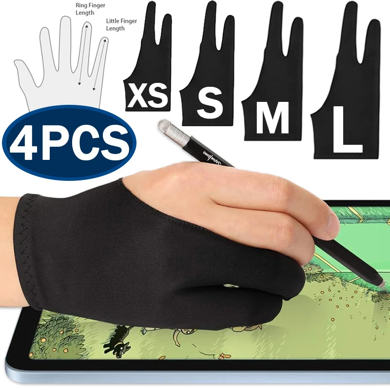 Touchscreen Glove Capacitive - Tekenhandschoen Palm Rejection Handschoenen met twee