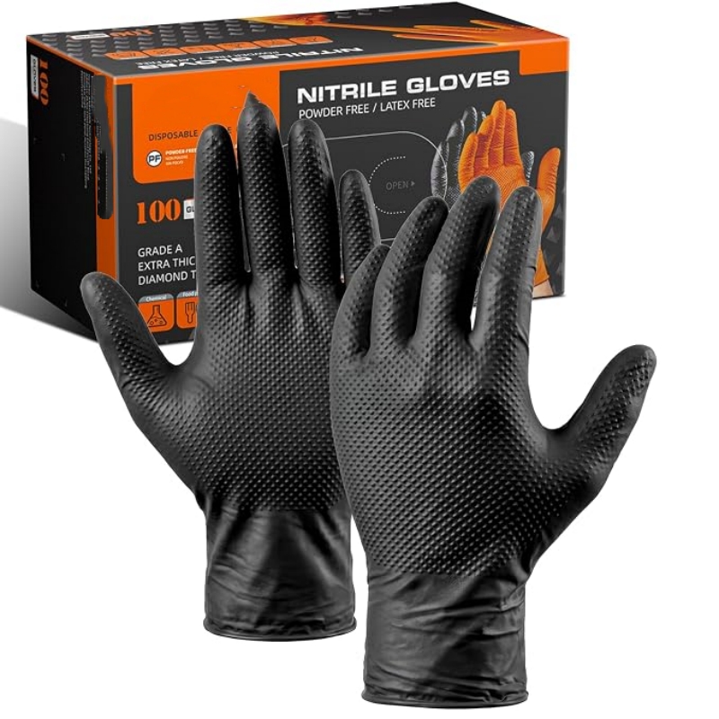 Rubber Glove Cleaning - 8 Mil Heavy Duty Industriële Oranje