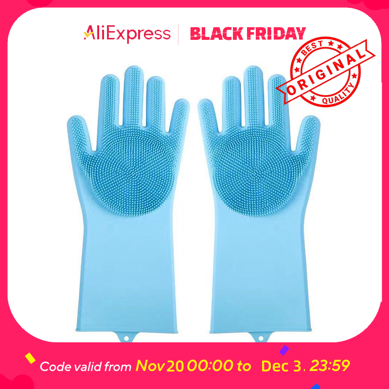 Gardening Glove Waterproof - Badhandschoen voor huisdieren - Siliconen scrubberhandschoen
