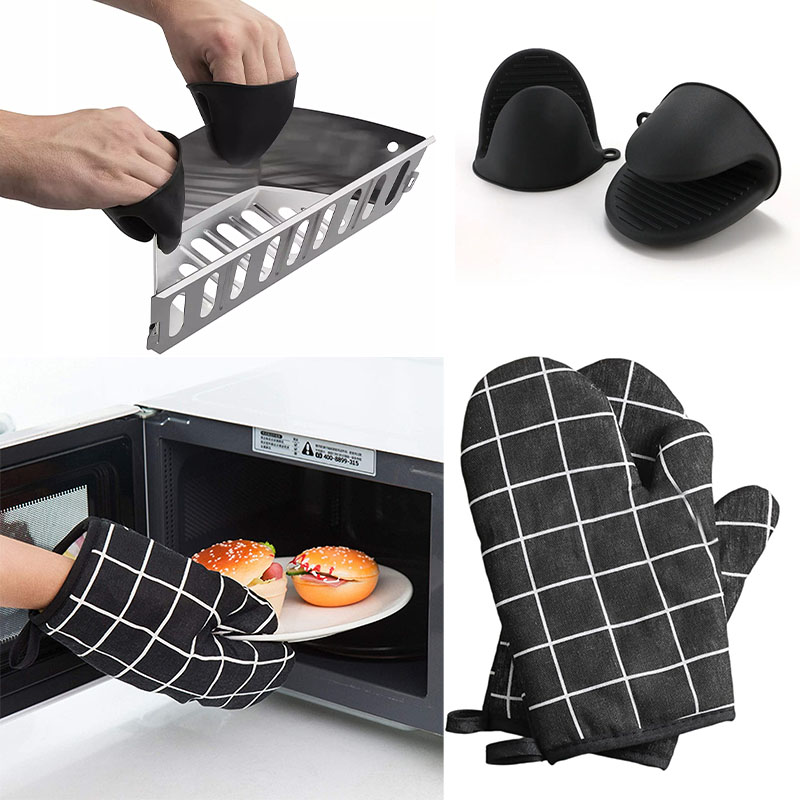 Oven Mitt Silicone - Siliconen Hittebestendige Pinch Ovenwanten voor Keuken