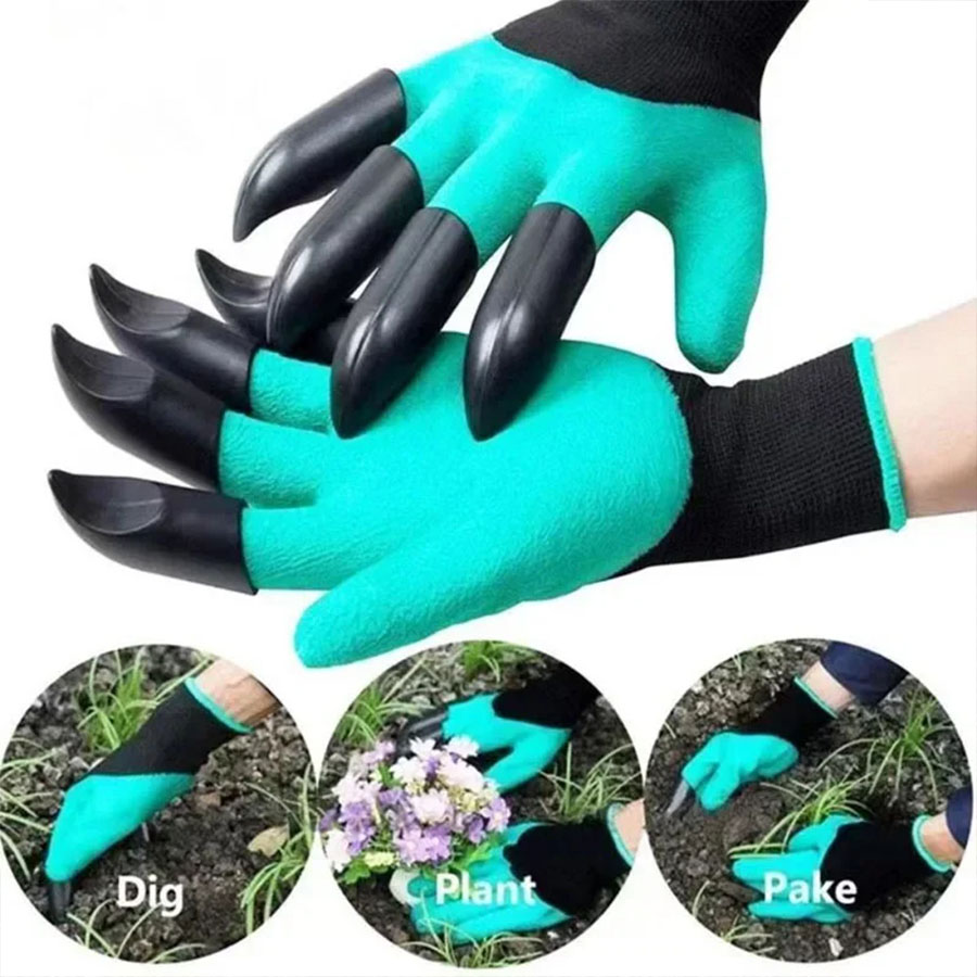 Gardening Glove Waterproof - 1 paar tuinhandschoenen met klauwen, waterdicht,