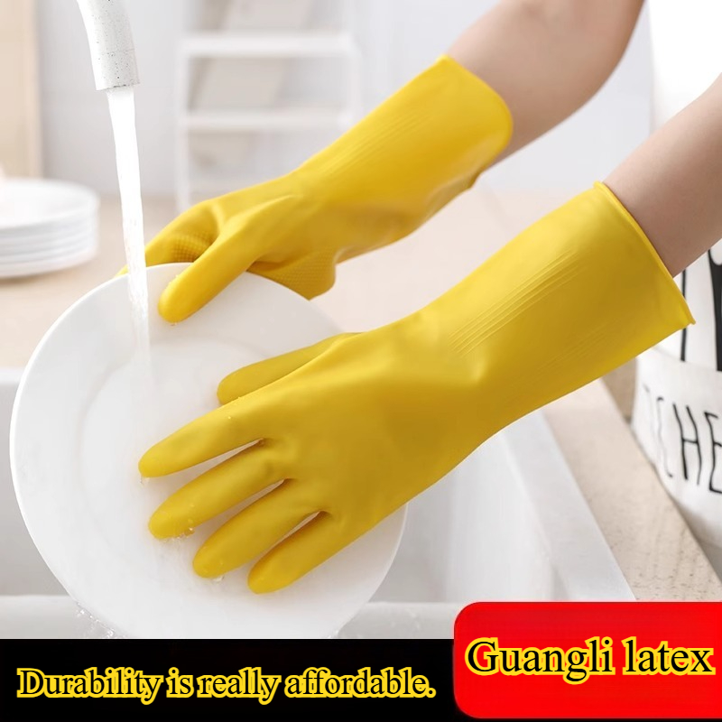 Dish Glove Rubber - 3 paar huishoudhandschoenen Huishoudelijke vrouwelijke keuken
