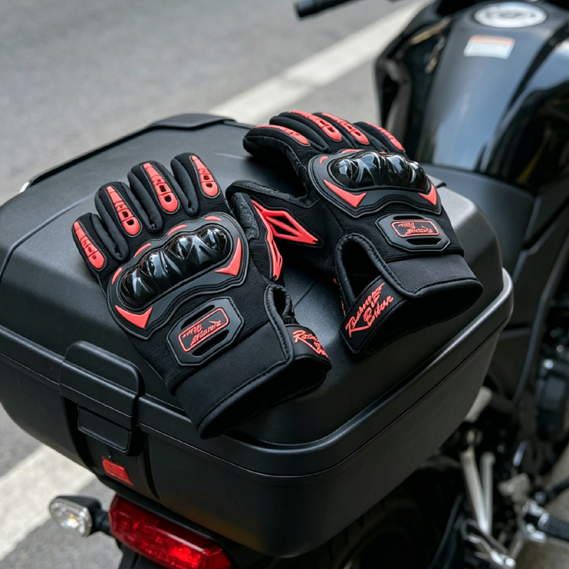 Motorcycle Glove Knuckle - Heren motorhandschoenen Zomer ademend mesh touchscreen