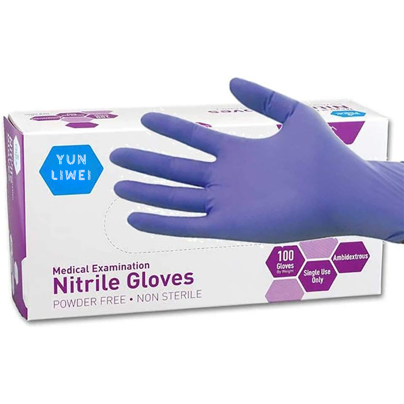 Exam Glove Nitrile - Zachte Max Paarse Nitril Handschoenen Wegwerp