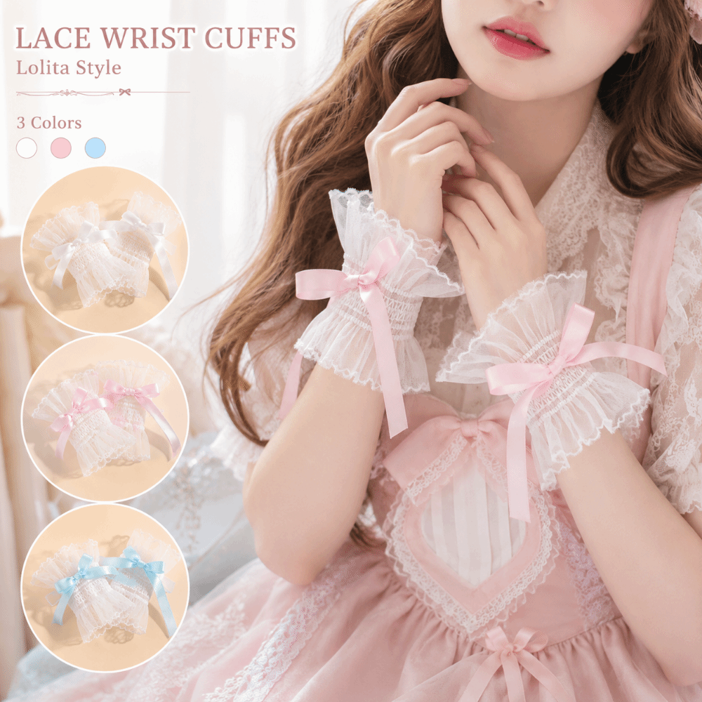 Fingerless Glove Knit - Universele geplooide, gerimpelde afneembare manchetten Y2K