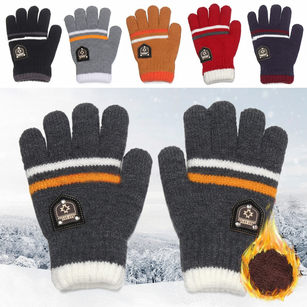 Ski Glove Waterproof - Kinderhandschoenen Winter Lange Vinger Handschoenen Gebreide
