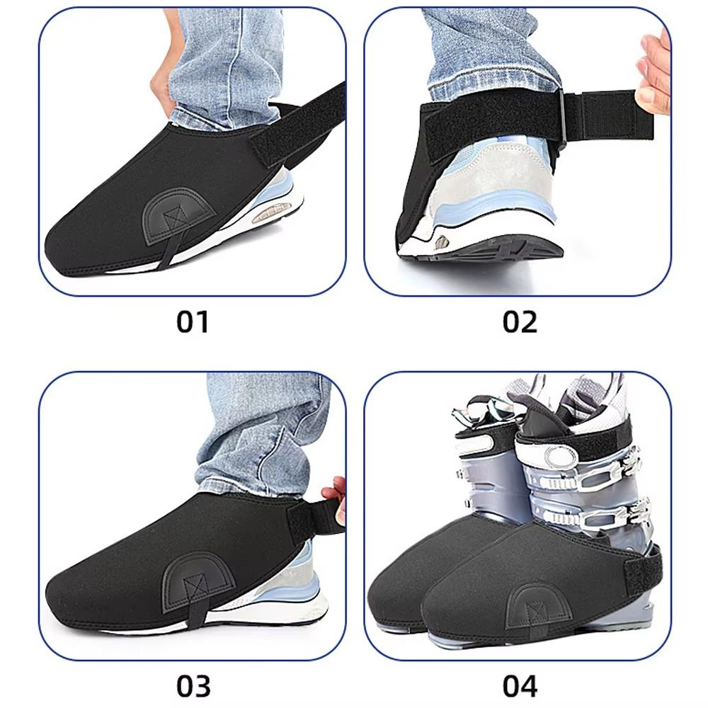 Winter Glove Insulated - Warm houden Antislip skischoenhoezen Winddicht Sneeuwdicht