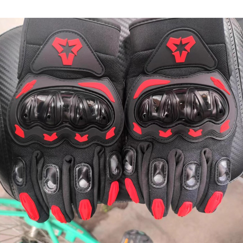 Motorcycle Glove Knuckle - Touch Full-Finger Motorcycle Racing Equipments Handschoenen