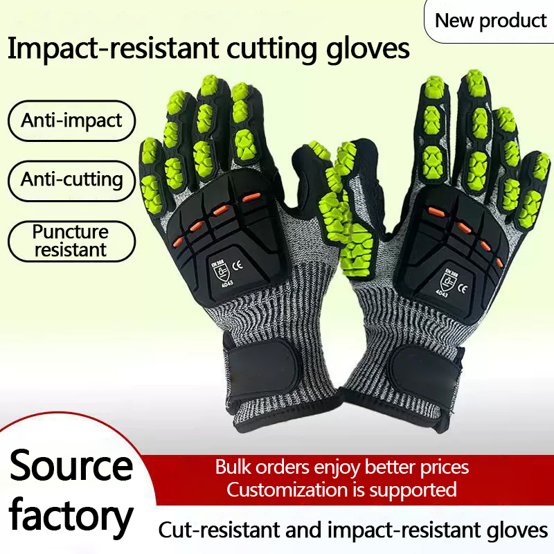 Cut Resistant Glove - HPPE anti-snijhandschoenen, TPR anti-botsing, schokbestendig, anti-verpletterend,