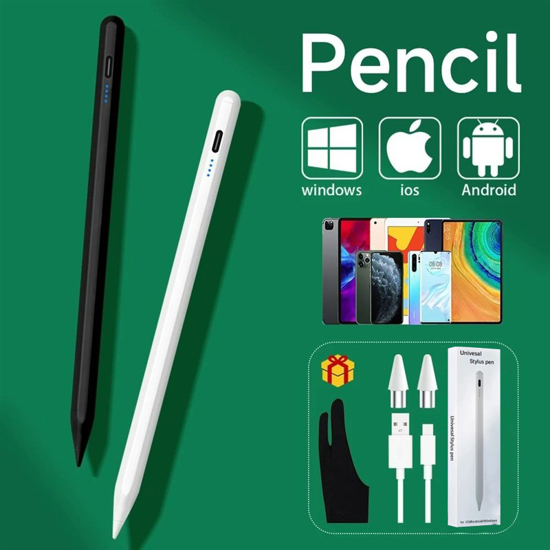 Touchscreen Glove Capacitive - Styluspen voor Apple Pencil met LED-stroomindicatoren