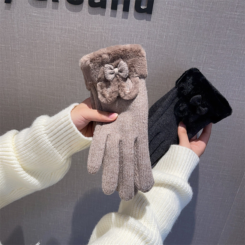 Wool Glove Lined - Handschoenen Dames Wol gevoerd Touchscreen Winter