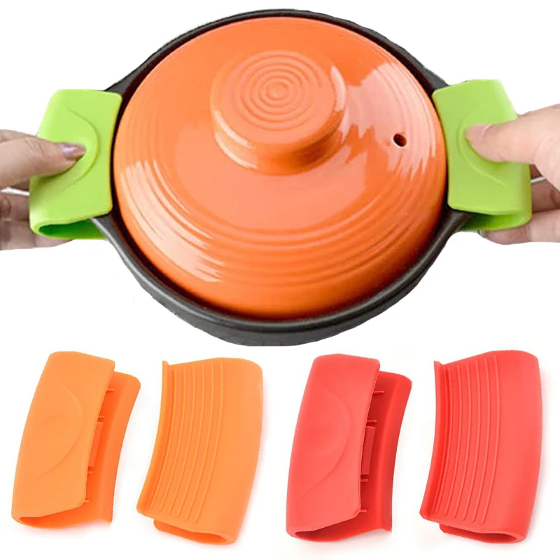 Oven Mitt Silicone - 2 Stuks Siliconen Handschoenen Niet-Stick Hittebestendige