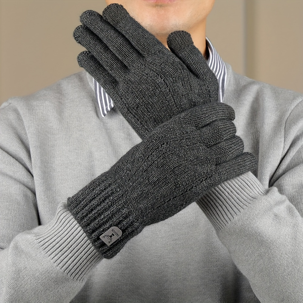 Wool Glove Lined - Warme dameshandschoenen met winterwolvoering, antislip warme