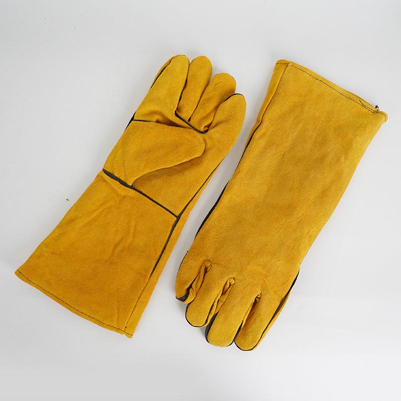 Cut Resistant Glove - 1 paar 40 cm leren lashandschoenen,