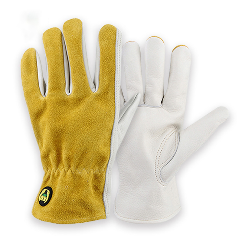 Leather Driving Glove - Lederen Werkhandschoenen Tuinieren Carpenter Handschoenen Ademend