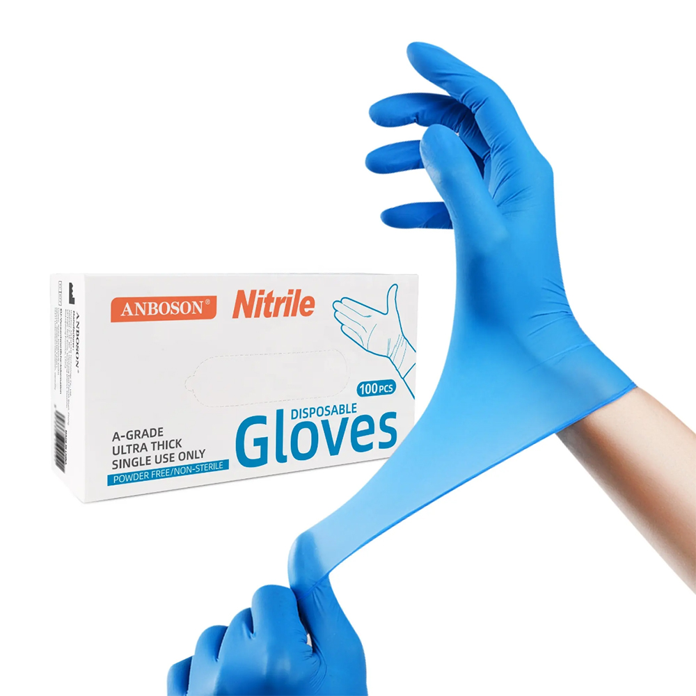 Exam Glove Nitrile - Nitril examenhandschoenen-blauwe latex voedselniveau veilige wegwerphandschoenen