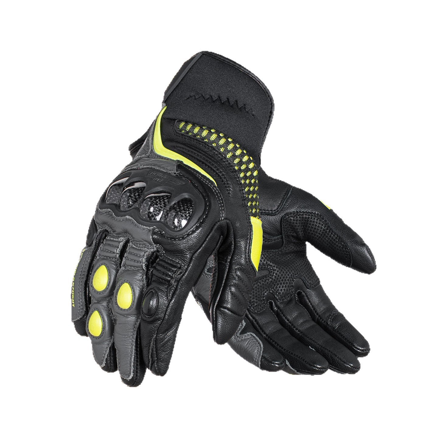 Motorcycle Glove Knuckle - STAR KNIGHT Motorrijhandschoenen Heren Dames Schapenvachtleer