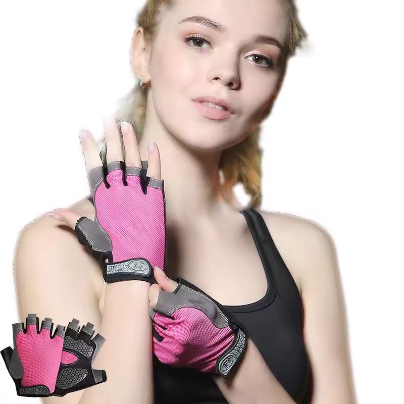 Workout Glove Gym - Ademende antislip halfvingerhandschoenen voor fitness fietsen