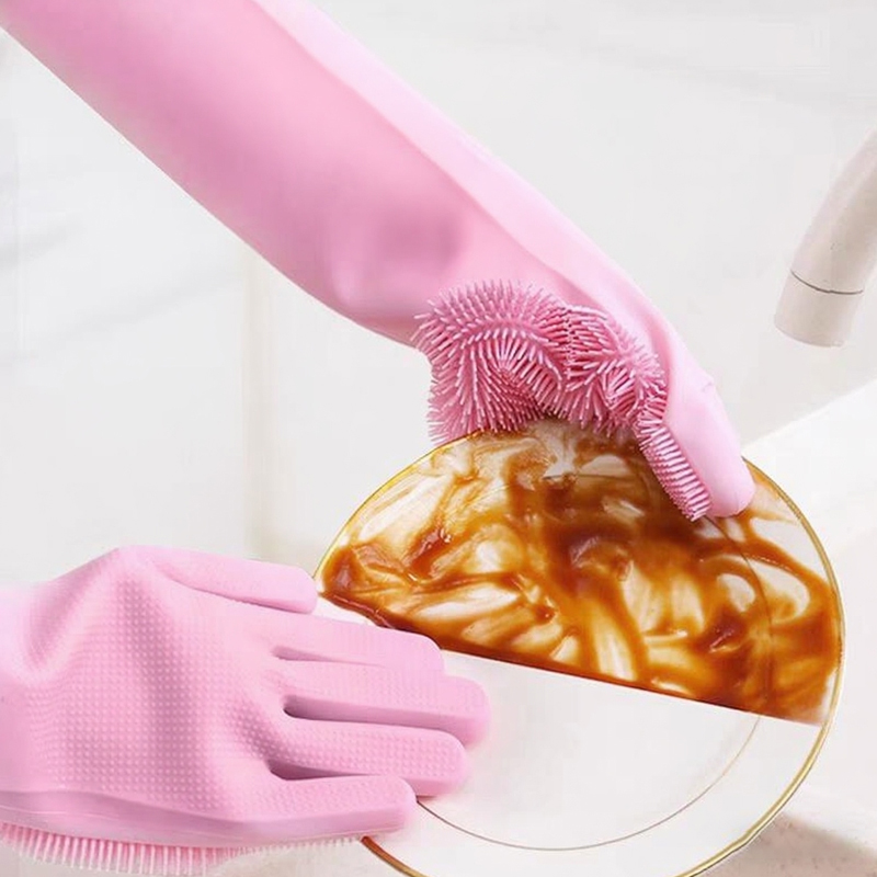 Dish Glove Rubber - Afwassen Reinigingshandschoenen Magische Siliconen Rubber Afwashandschoenen