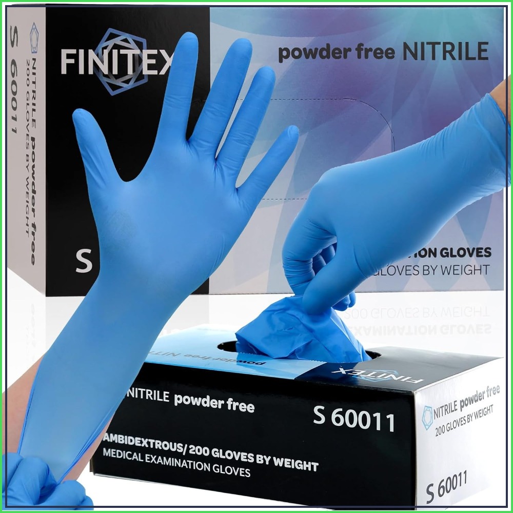Exam Glove Nitrile - Blauwe wegwerp nitril examenhandschoenen - 200