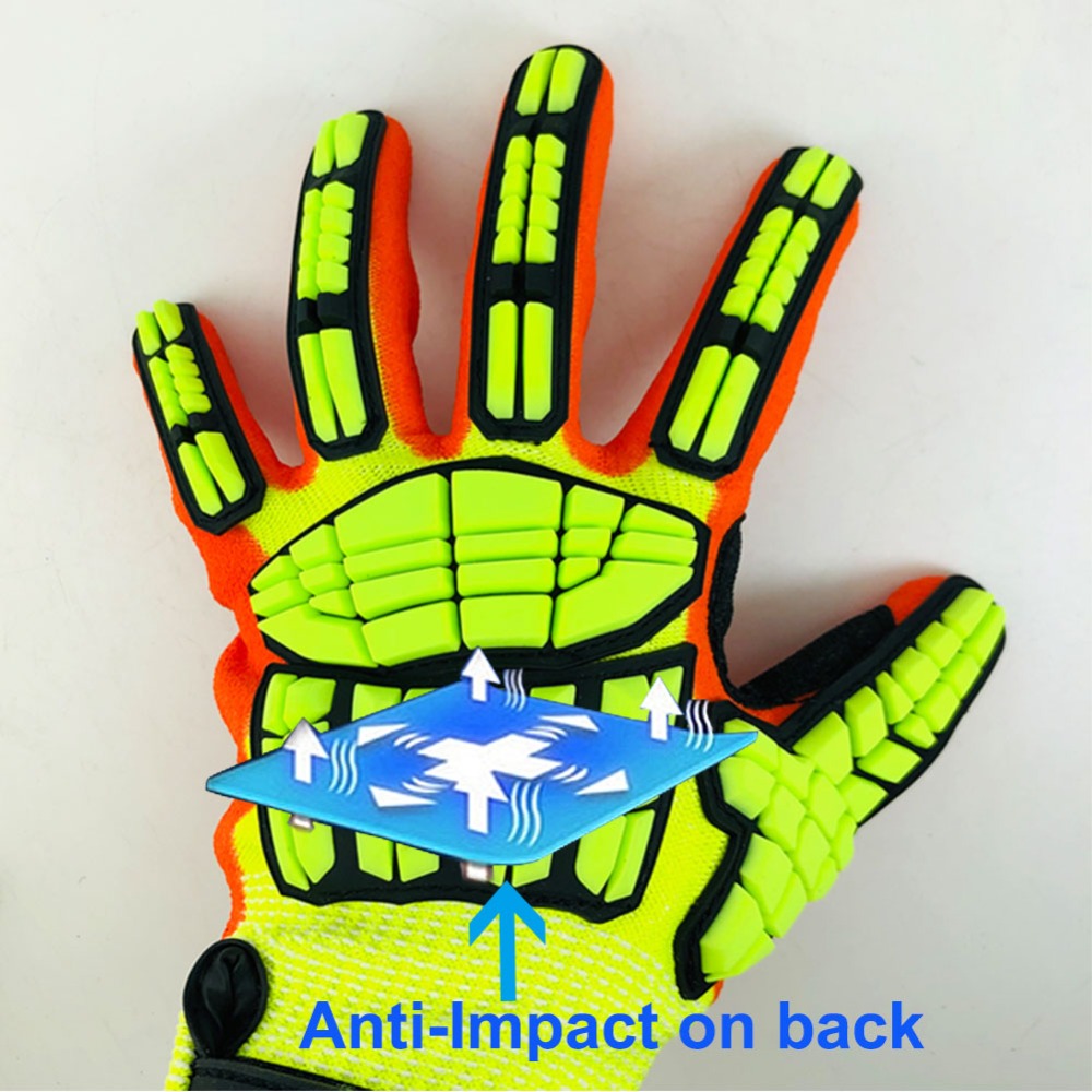 Work Glove Impact - Nmsafety Snijweerstandsniveau 5 Veiligheid Werk Groothandel