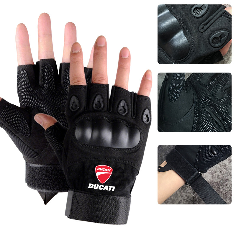 Motorcycle Glove Knuckle - Tactische harde knokkelhandschoenen met halve vingers