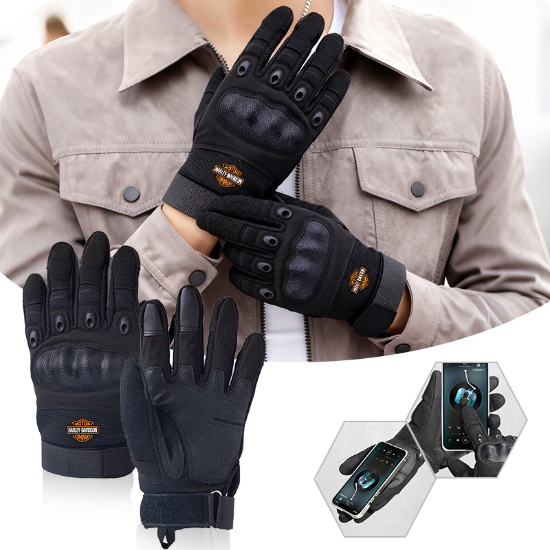 Leather Driving Glove - Echt lederen motorhandschoenen Koolstofvezel Veiligheidsbescherming Motocrosshandschoenen