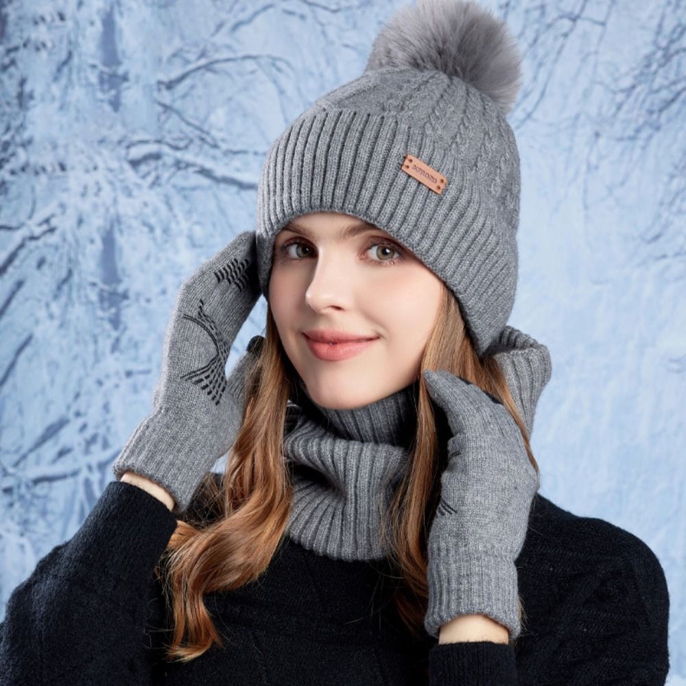3 stks Wandelen Effen Kleur Mu - Wool Glove Lined recensie en prijs