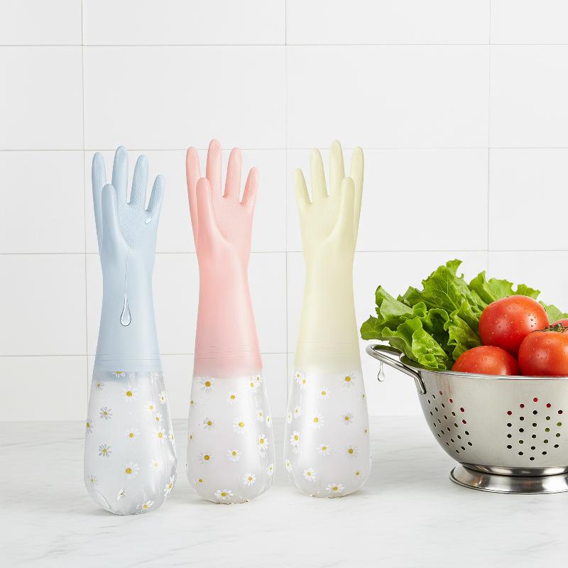 Bloemenpatroon Huishoudelijke  - Rubber Glove Cleaning recensie en prijs