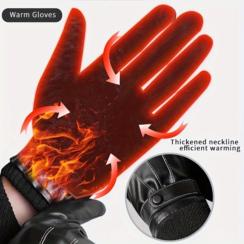 1 paar winterhandschoenen warm - Leather Driving Glove recensie en prijs