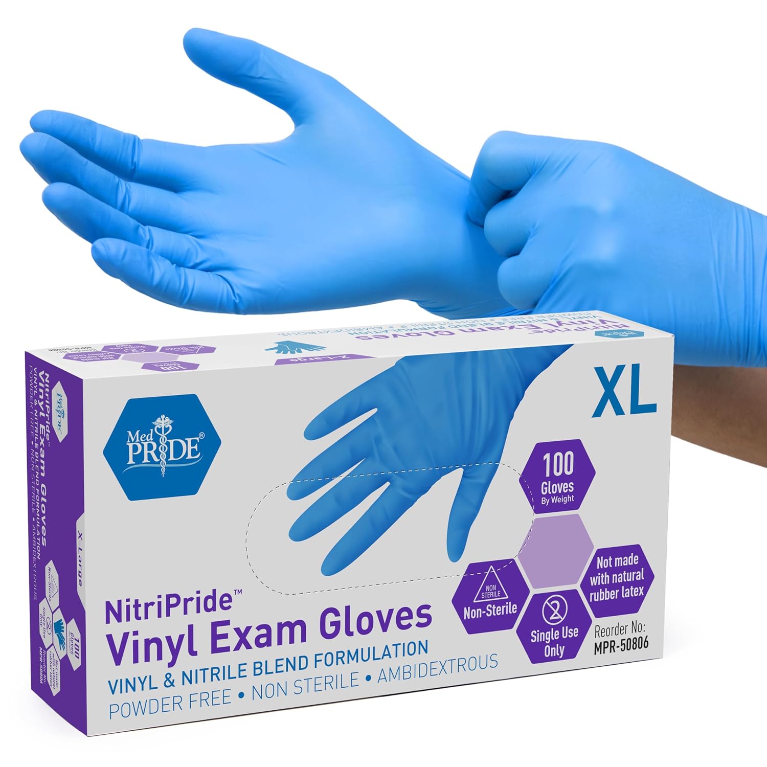 Nitril-vinyl blend examenhands - Exam Glove Nitrile recensie en prijs