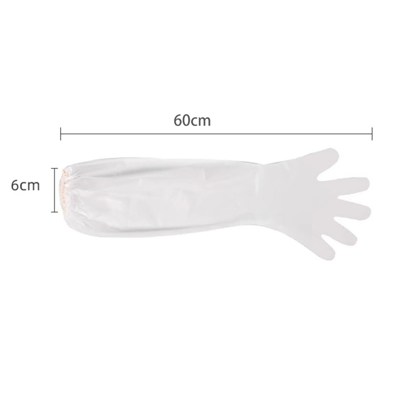 100 STKS Wegwerp-armbeschermin - Rubber Glove Cleaning recensie en prijs