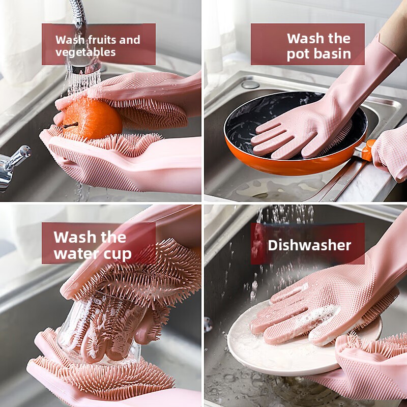 Siliconen afwashandschoenen, m - Dish Glove Rubber recensie en prijs