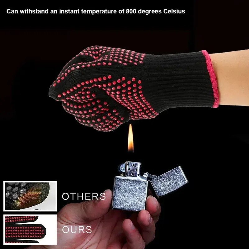 1 paar antislip siliconen BBQ- - Oven Mitt Silicone recensie en prijs