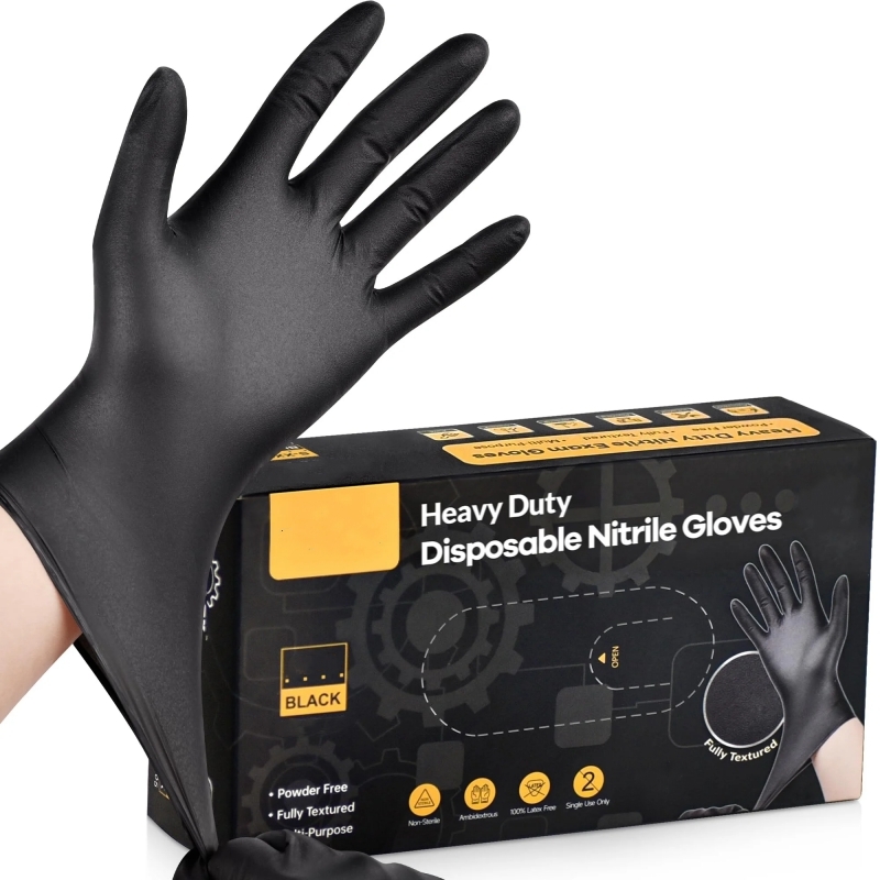 20 STKS Zwarte Wegwerp Nitril  - Latex Disposable Glove recensie en prijs