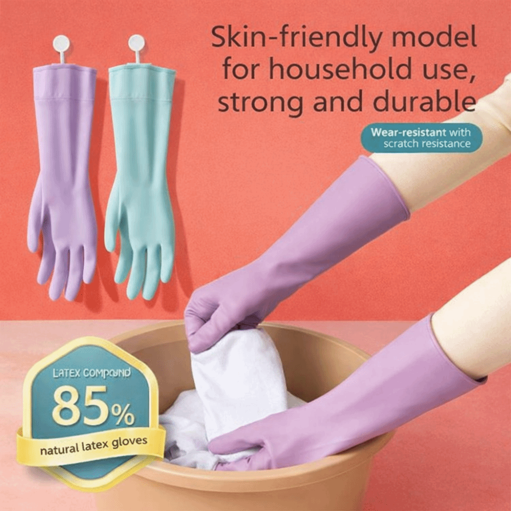 Latex afwashandschoenen met ka - Dish Glove Rubber recensie en prijs