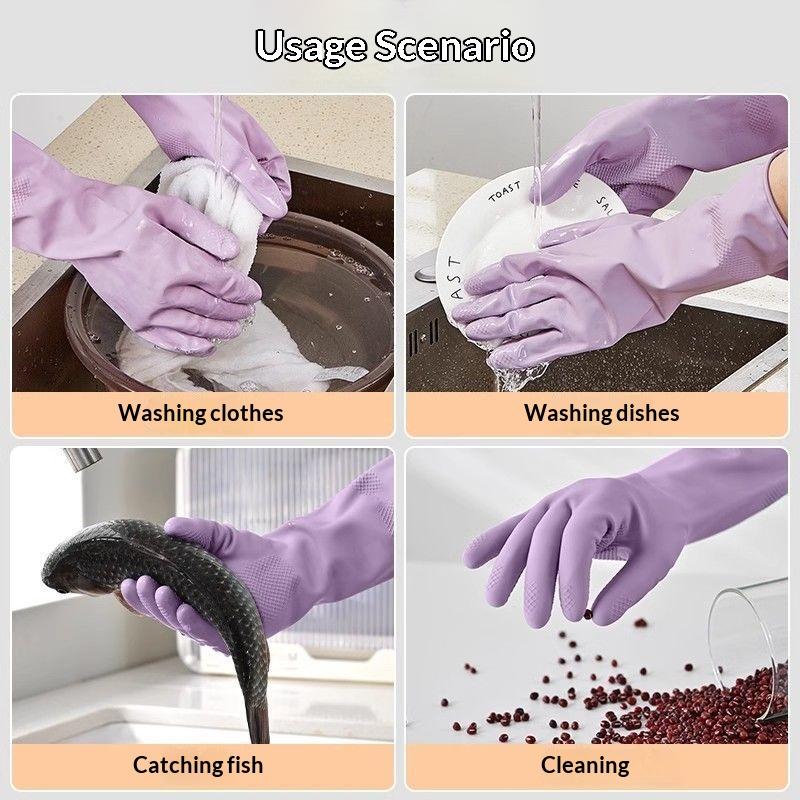 1 paar latex afwashandschoenen - Dish Glove Rubber recensie en prijs
