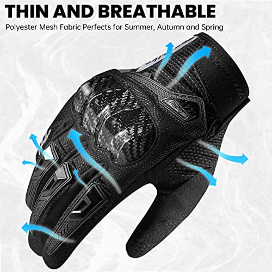 Motorhandschoenen Touchscreen  - Motorcycle Glove Knuckle recensie en prijs