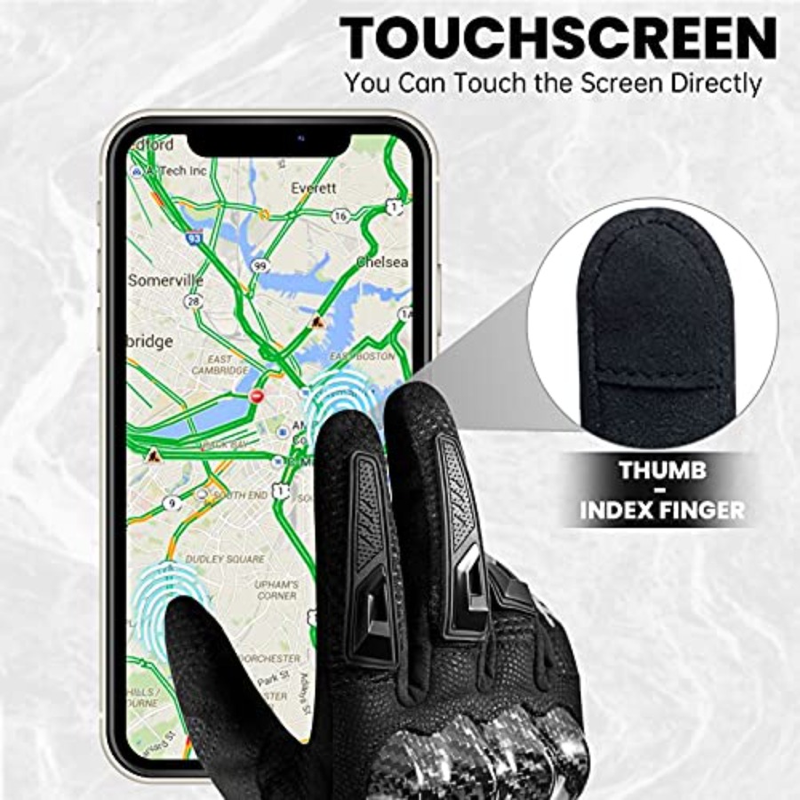Motorhandschoenen Touchscreen  - Motorcycle Glove Knuckle recensie en prijs