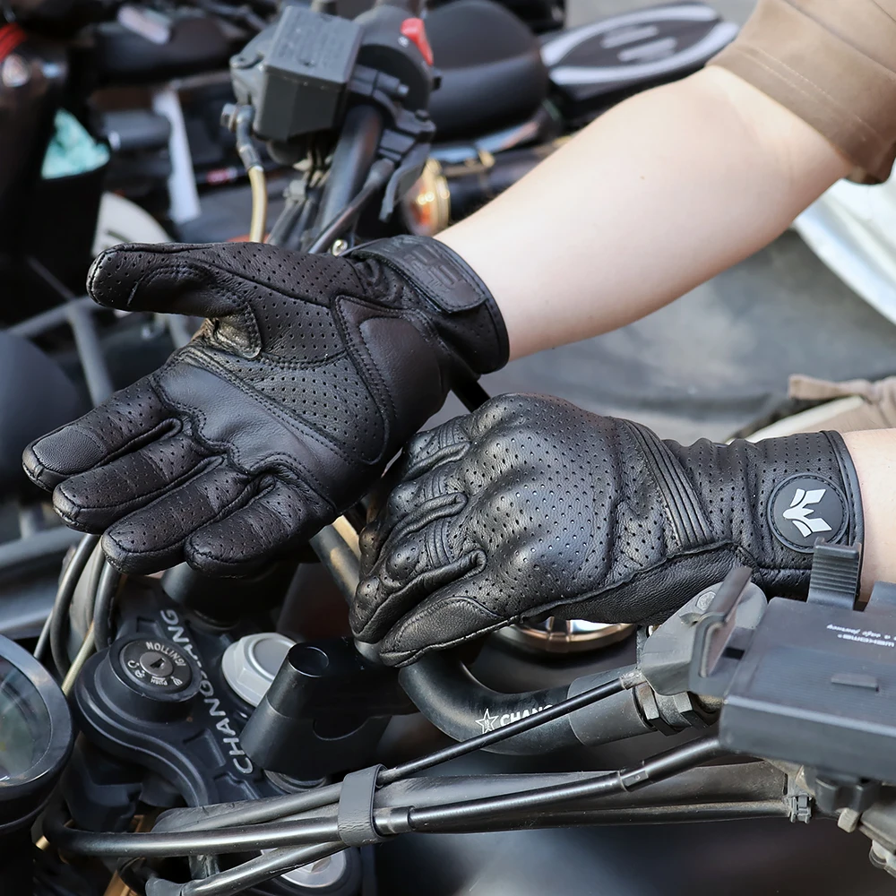 Unisex vintage leren motorhand - Motorcycle Glove Knuckle recensie en prijs