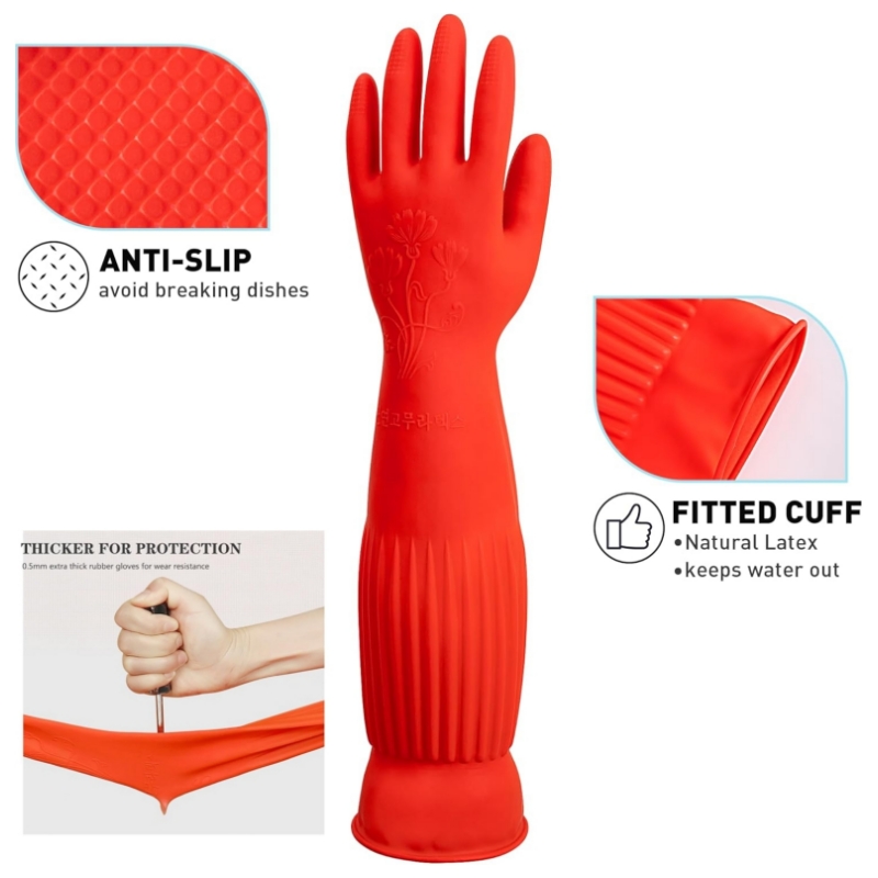 45CM extra lange rubberen scho - Dish Glove Rubber recensie en prijs