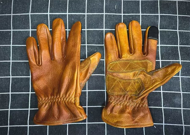 Handgemaakte lederen retro mot - Motorcycle Glove Knuckle recensie en prijs