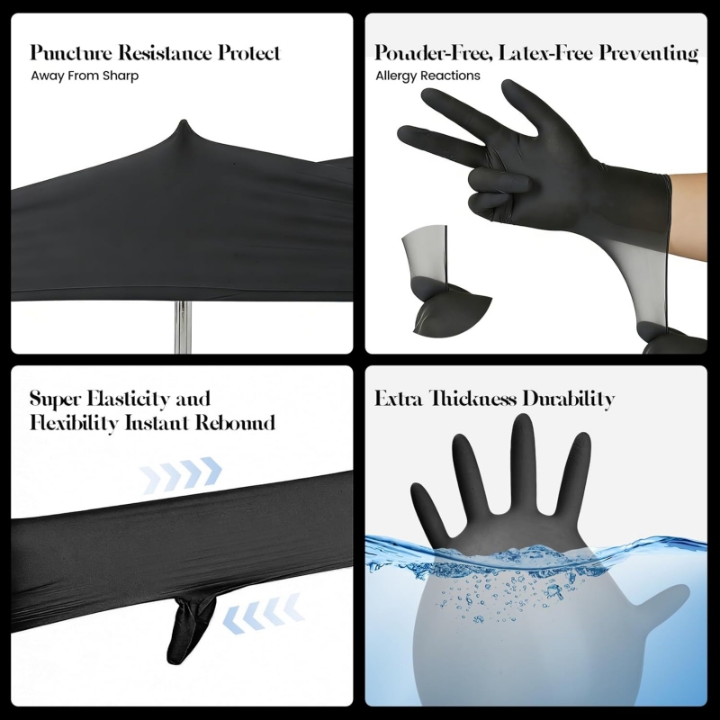 Kinderen Zwarte Nitril Wegwerp - Nitrile Mechanic Glove recensie en prijs