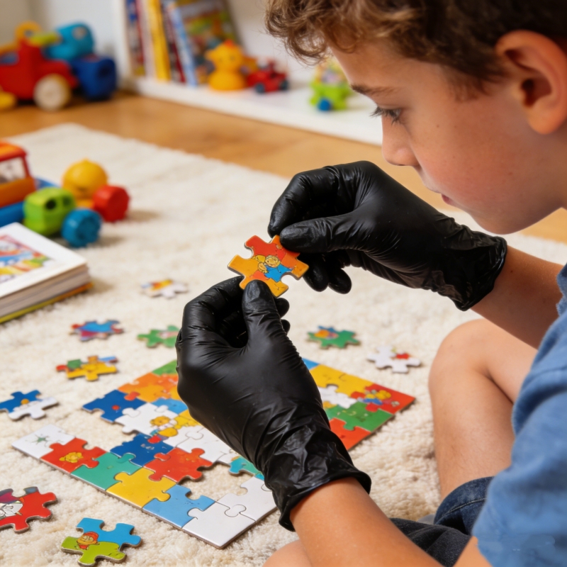 Kinderen Zwarte Nitril Wegwerp - Nitrile Mechanic Glove recensie en prijs