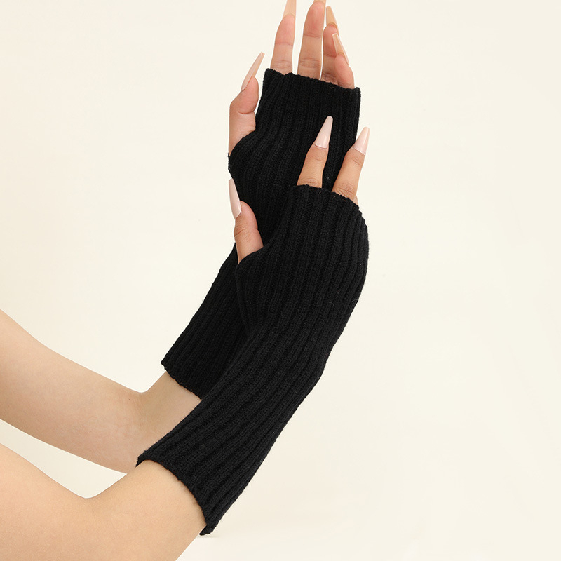 Meisjes kleurrijke warme gebre - Fingerless Glove Knit recensie en prijs